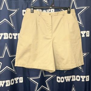 Barely used Talbots size 20 khaki colored Bermuda shorts